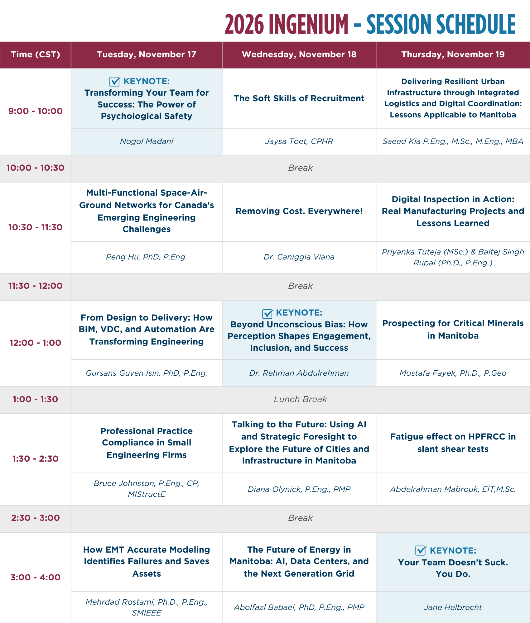 [Live Schedule]
